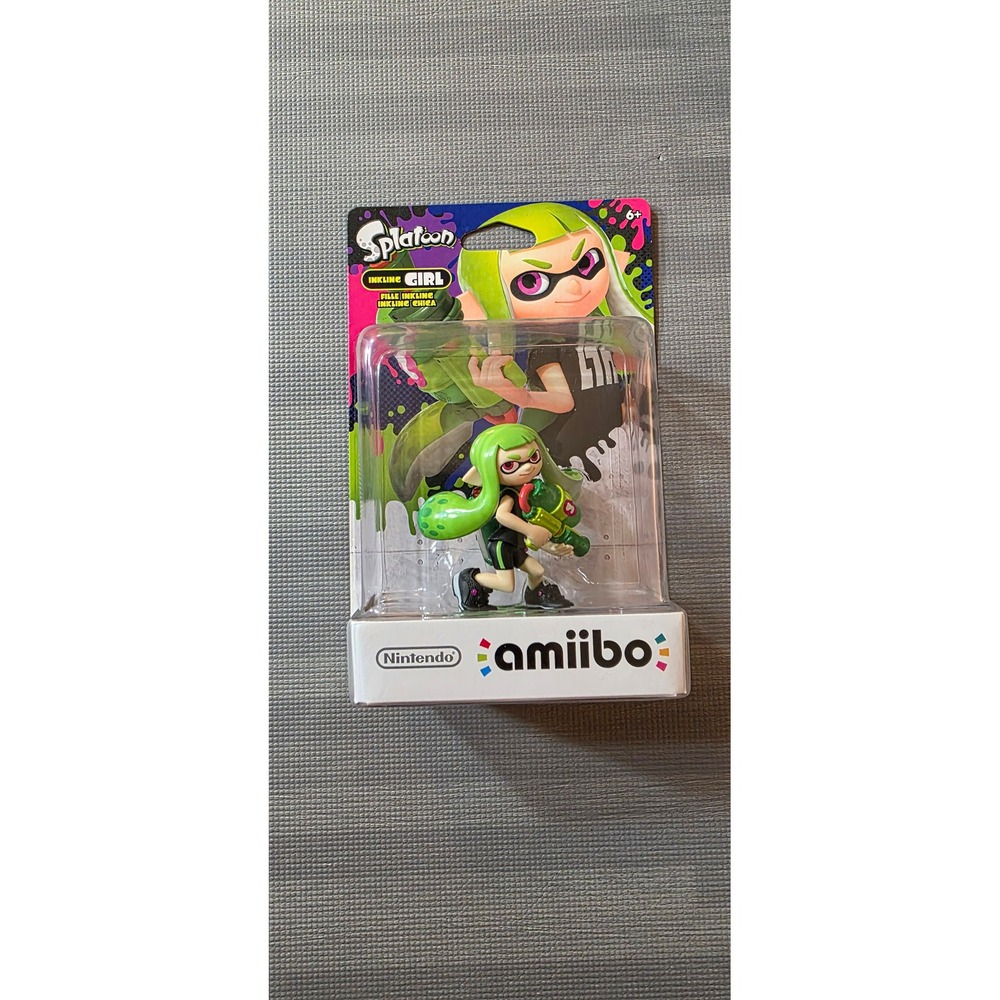 Nintendo Amiibo Splatoon Series Inkling Girl Green Figure New Sealed NVL-C-AEAA